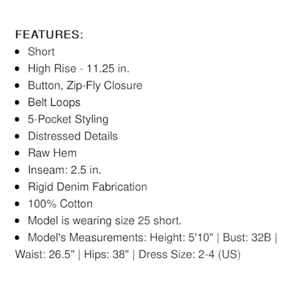 Agolde Short Distressed High Rise Cutoff Jean Shorts 26 grunge thrashed - Picture 14 of 14